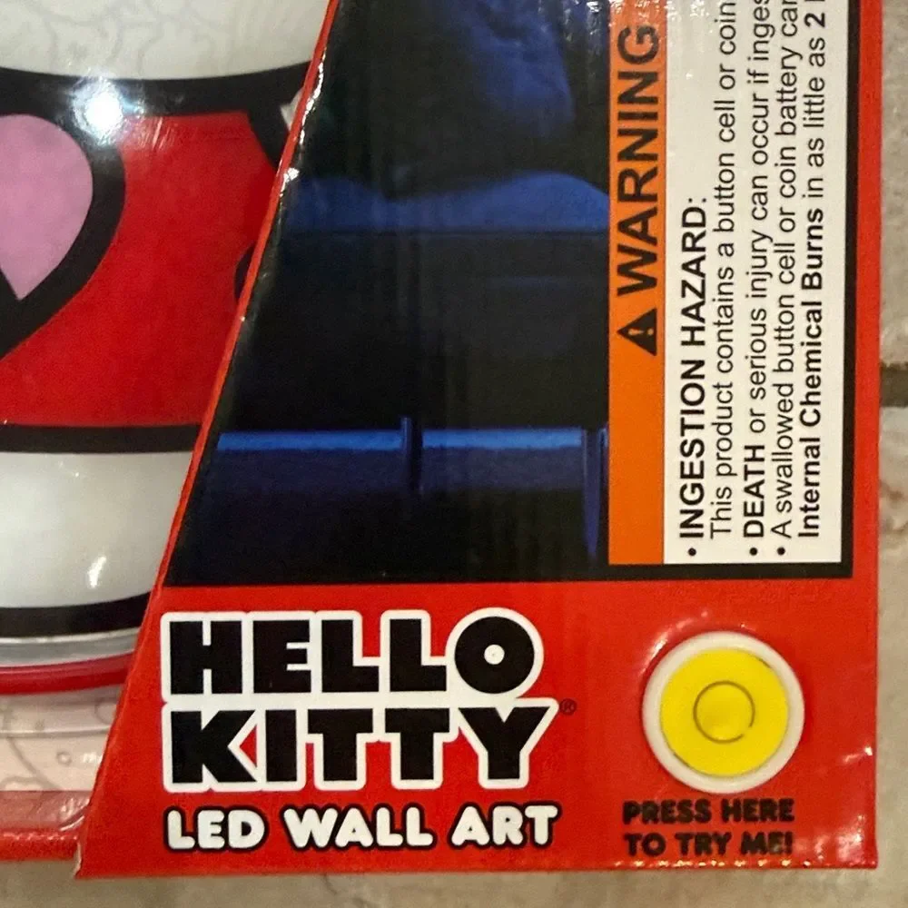 Hello Kitty Sanrio Light Up Picture LED Wall Decor Art New